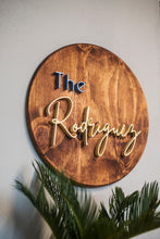 Load image into Gallery viewer, Last Name Sign Rustic