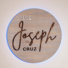 Load image into Gallery viewer, Last Name Sign Rustic