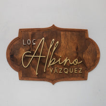 Load image into Gallery viewer, Last Name Sign Rustic