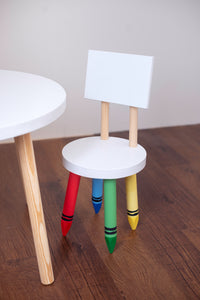 Alo Table & Lalo Chairs Crayons Legs Add On