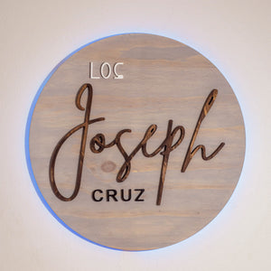 Last Name Sign Rustic