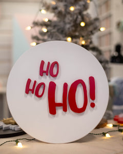 Ho, Ho, Ho! 12" Sign